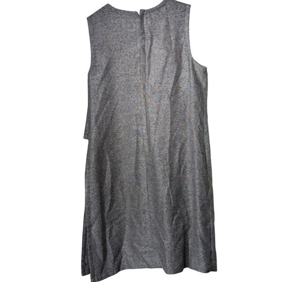 Anne Klein Gray Tweed Sleeveless Faux Wrap Button Side Jumper/Dress Womens Sz 10 - Picture 2 of 12